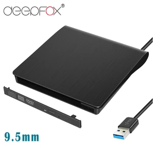 Чехол для оптического привода DeepFox 9,5 мм, USB 3,0 SATA, чехол для внешнего мобильного корпуса, DVDCD-ROM, чехол для ноутбука без оптического привода