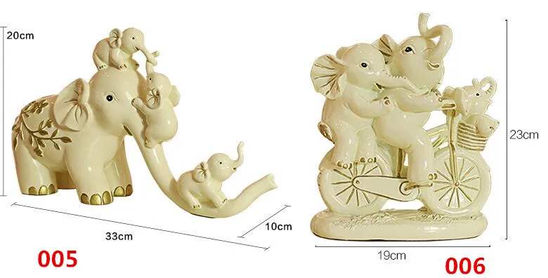 Ручной работы креативный свадебный подарок качели слон семья из трех орнаментов