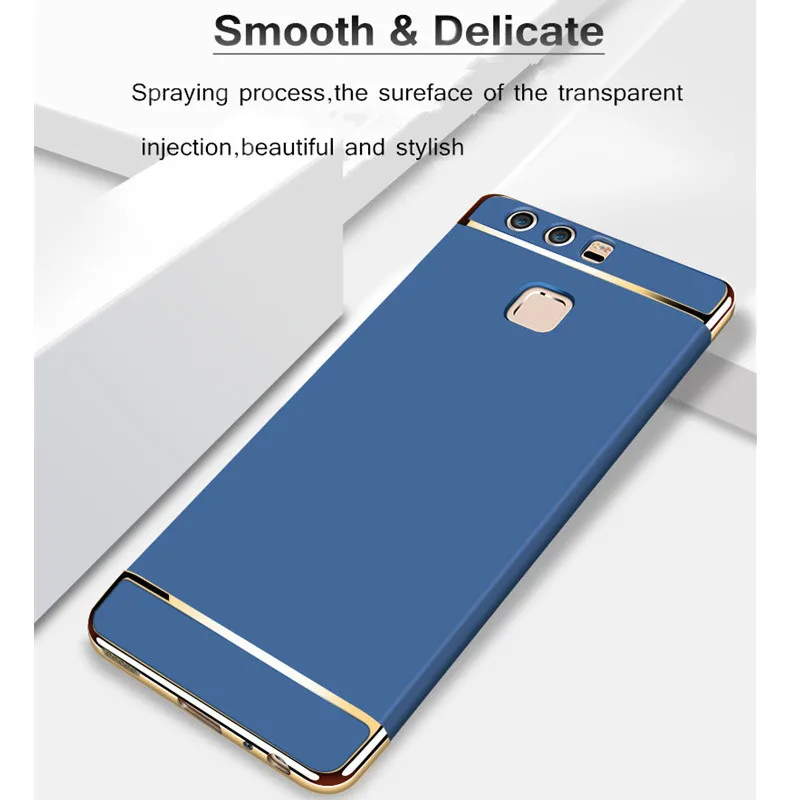 Всего тела Защитные чехлы для Huawei P8 Lite 2017 чехол Роскошные Жесткий пластик матовый