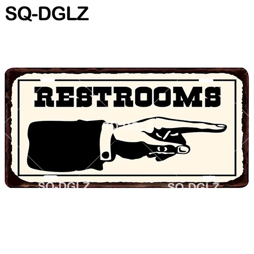 [SQ-DGLZ] кафе/туалет/Salle de bain/туалетные принадлежности номерной знак Настенный декор руководство жестяной знак Дверь лозунг металлические дощечки для письма плакат - Цвет: 0488