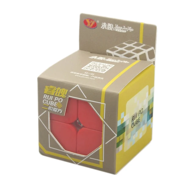Новое поступление YJ RuiPo 2x2 волшебный куб обучающий игрушки для обучения мозгу-красочные