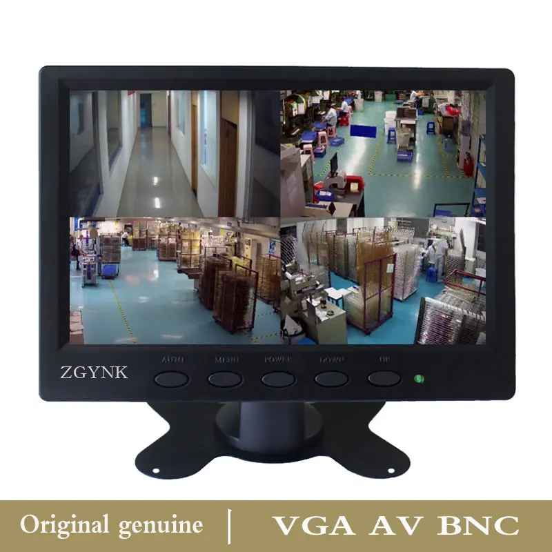 

5 PCS/LOT 7'' Inch Industrial metal monitor with AV/VGA/BNC Input Computer TFT LED monitor 1024*600