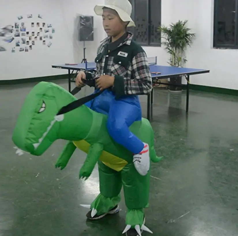 Костюм на Хэллоуин для женщин надувной костюм динозавра веером взрослых и детей