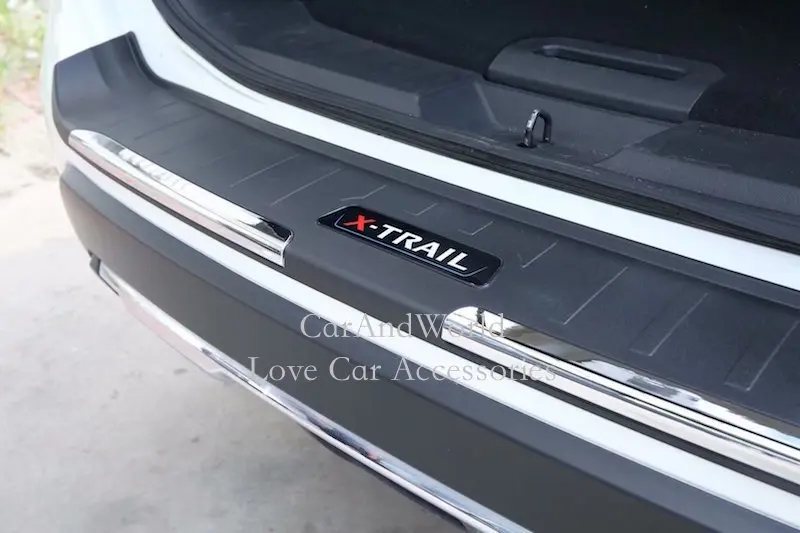 Для Nissan X-Trail Rogue T32 защита заднего бампера багажника защита двери багажника отделка X Trail пластиковая наклейка автомобильные аксессуары