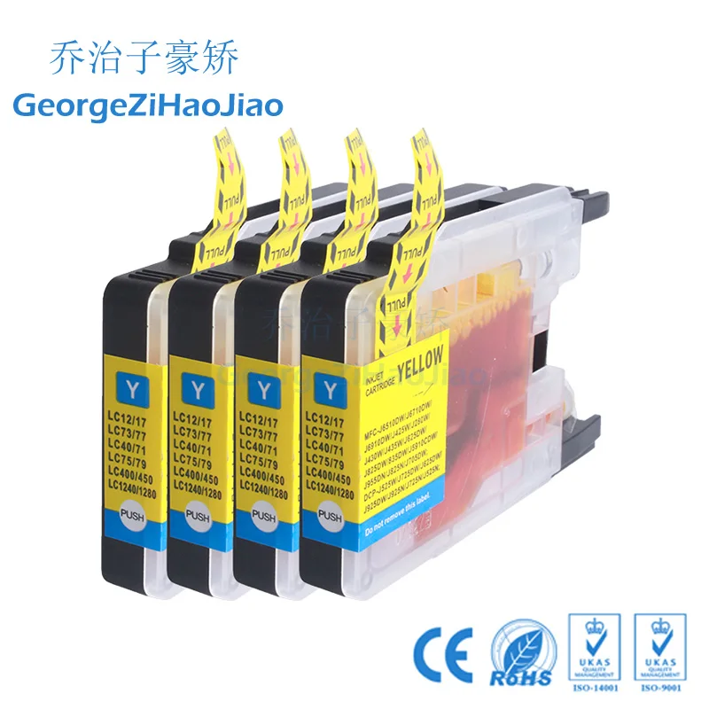 4 шт. LC1240 совместимый чернильный картридж для принтера Brother MFC J430W J6910DW J825DW DCP J525N J925N