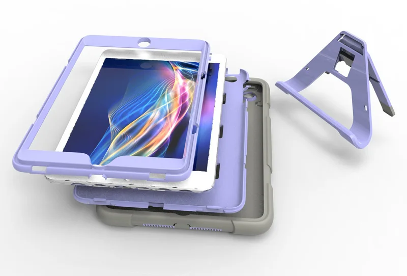 Для ipad Чехол Робот дети Безопасный противоударный сверхмощный ПК Жесткий Чехол подставка дизайн для Apple ipad защитный чехол