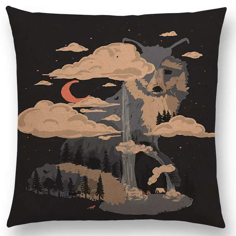 Новые животные дикие Приключения пятно леса Звездная ночь горы Солнце Луна зима