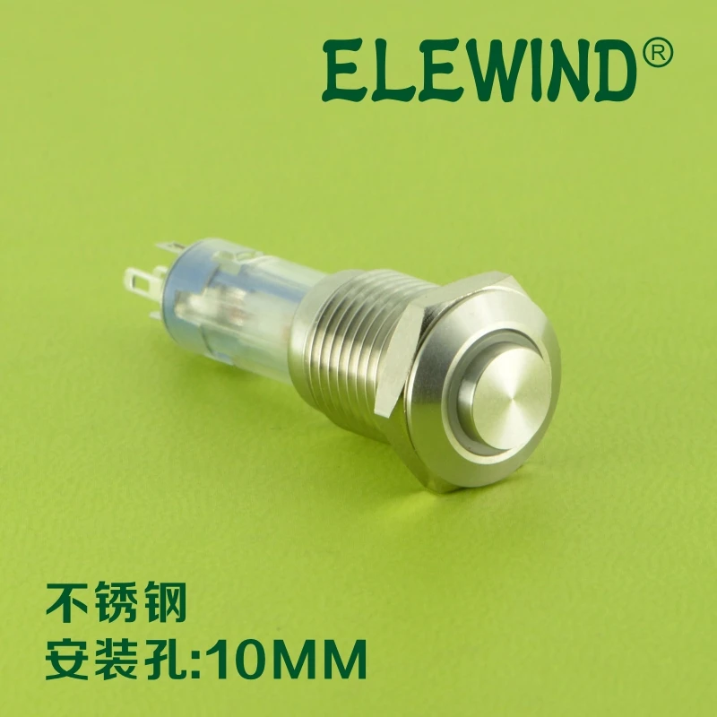 (Хит!) 10 мм кольцо освещенное Мгновенный кнопочный переключатель (PM10H 11E/B/12 В/с CE