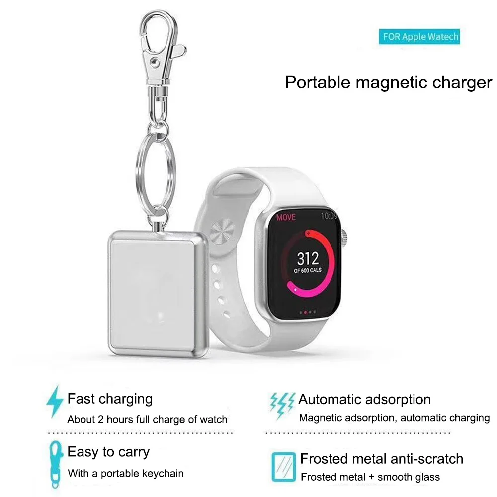 Беспроводное зарядное устройство для IWatch серии 4 3 2 1 Металл+ закаленное стекло Магнитная Беспроводная Быстрая зарядка портативный для Apple Watch 2 3 4