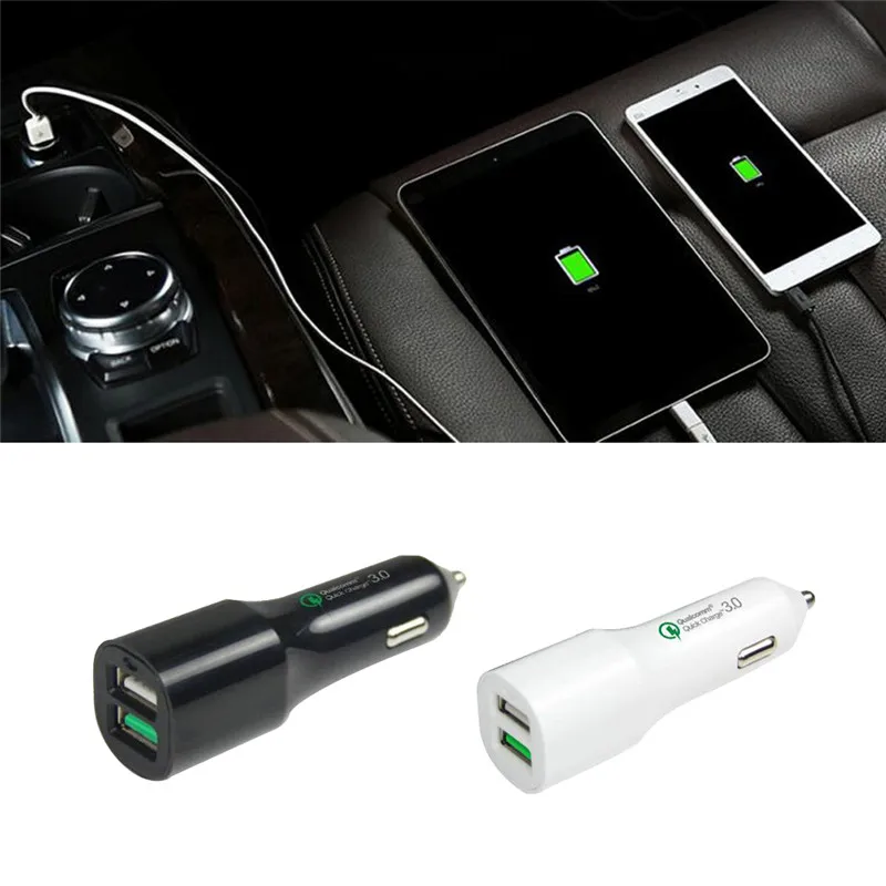 Qualcomm Quick Charge 3 0 Автомобильное зарядное устройство USB 30 Вт 2.4A порт для iPhone iPad QC Samsung