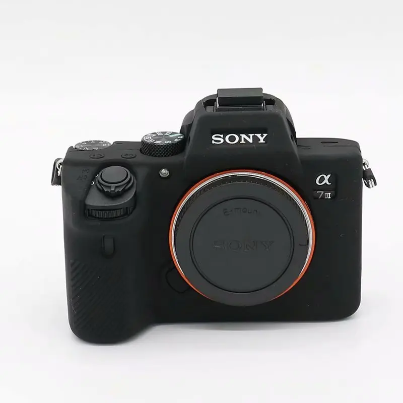 Черный Чехол для камеры, мягкая силиконовая защитная сумка для sony ILCE-7M3 A7M3 A7III, аксессуары для камеры - Цвет: Черный