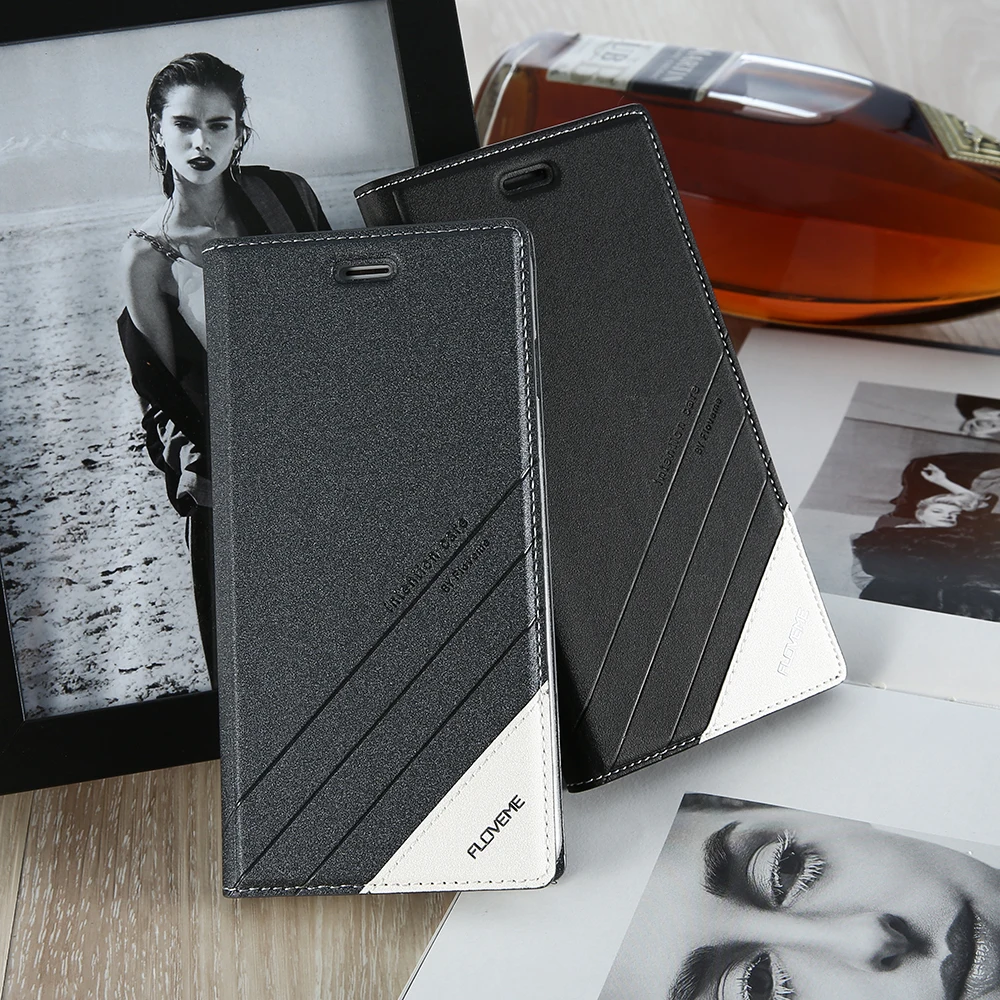 2017 NEW Floveme оригинальный кошелек case для iphone 6 coque флип случаях магнитный держатель