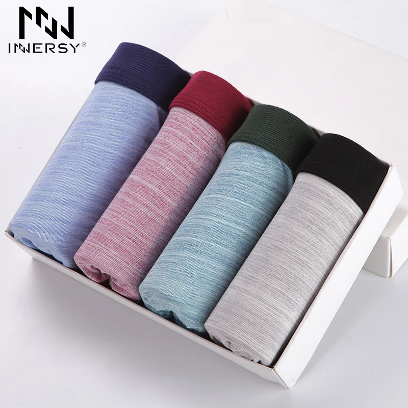 Innersy 2017 трусы мужские 4Pcs \ партия Боксеры нижнее белье модал боксер мужчин