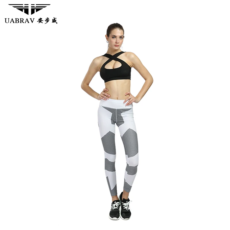 UABRAV новые женские Леггинсы для йоги спортивные Спортивная одежда штаны