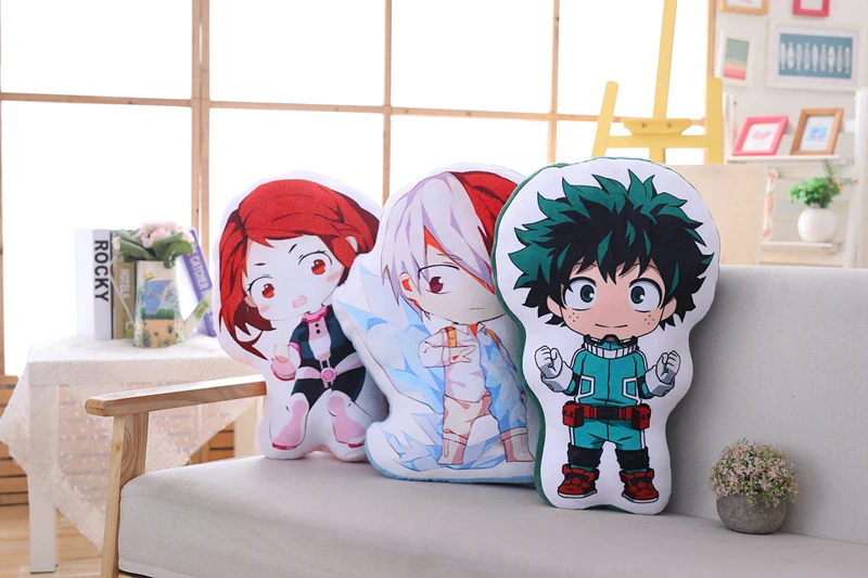 Аниме My Hero Academy Boku No izku Katsuki Todoroki мягкая плюшевая игрушка кукла мягкая подушка Милая