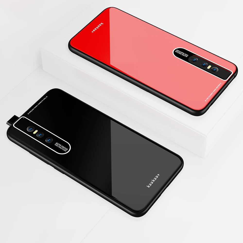ДЛЯ VIVO V15 V 15 чехол V15Pro градиент Аврора плексиглас задняя крышка телефона для Pro