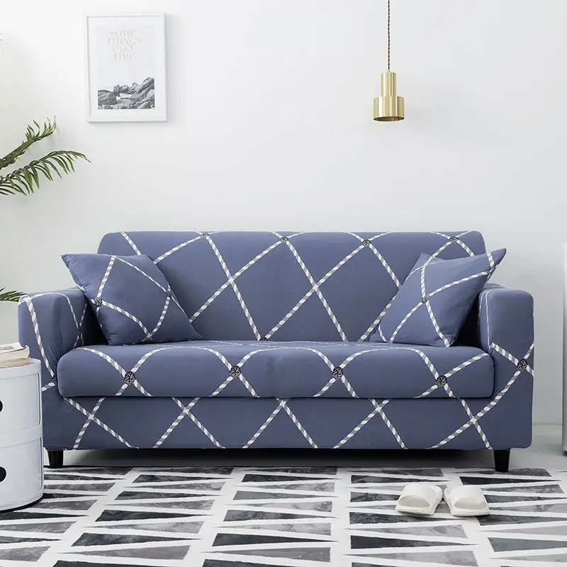 Pattern 14 Эластичные чехлы для диванов, хлопковые эластичные чехлы для диванов, для гостиной, для домашних животных, чехлы для диванов, полотенца, Геометрический стиль, cubre, диван - Цвет: Pattern 14