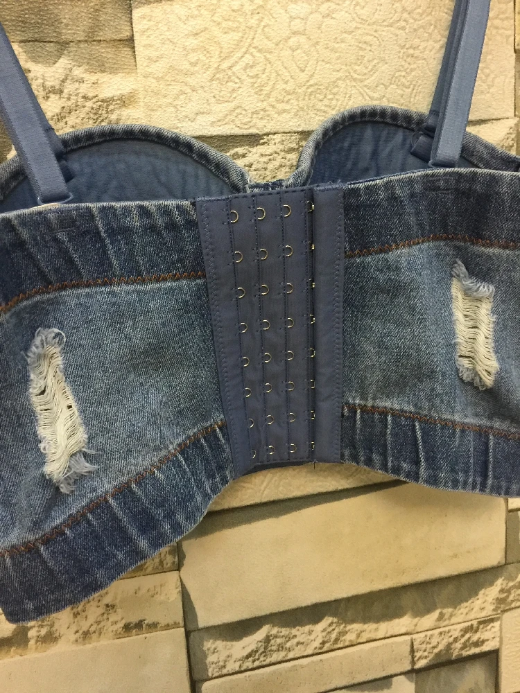 Новая женская короткая Runaway сексуальные майки топы летние джинсовые хлопковые