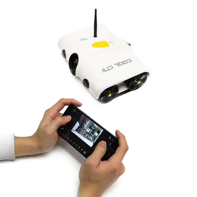 Новое поступление 69 001 WiFi Управление Беспроводной я spy Tank робот RC автомобиль с