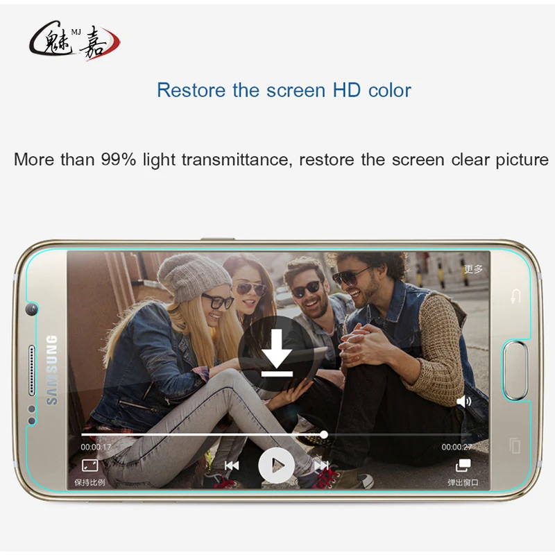 Ультратонкое защитное закаленное стекло 9H для Samsung Galaxy A3 A5 A7 2017 2016 2015 Защитная
