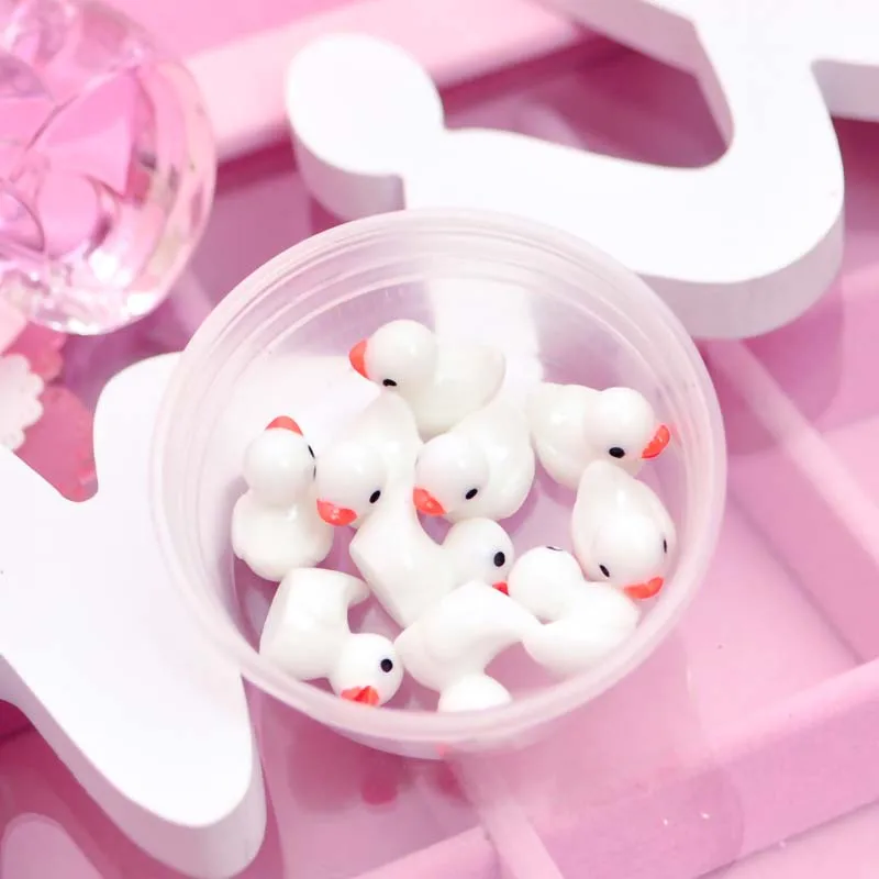 Новинка 10 шт./кор. слайм Игрушка-подвеска из смолы утиный наполнитель для