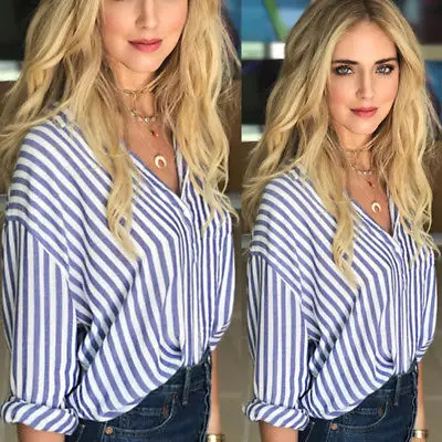 Новинка 2017 модная женская Повседневная винтажная блузка с длинным рукавом