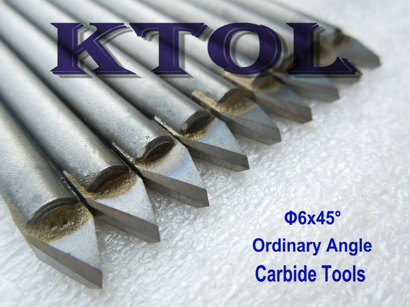 Инструмент для резьбы по мрамору твердосплавная гравировальная фреза 6 мм 45