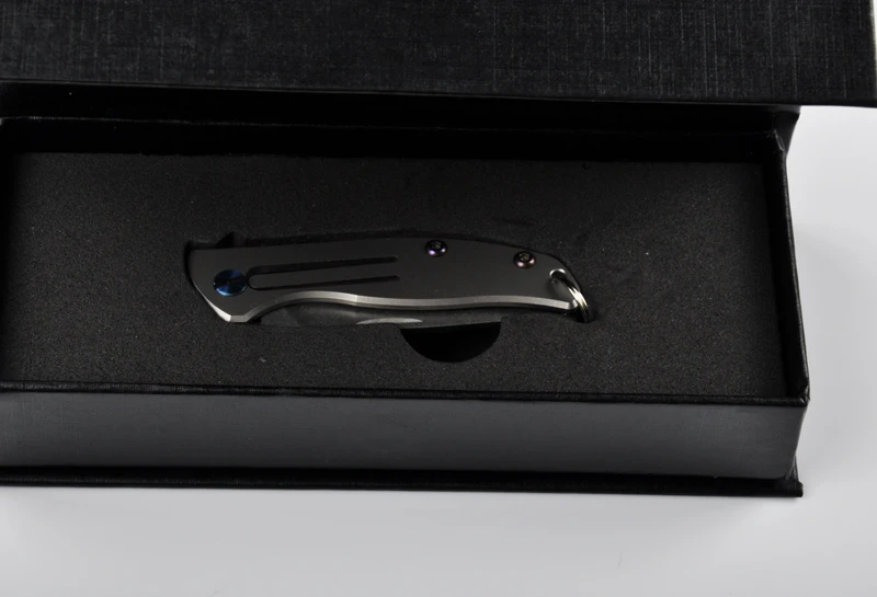 Высокое качество D2 лезвие Титан сплав ручка мини карманный складной нож для