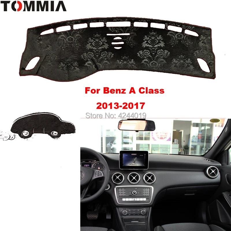 

TOMMIA Dashboard Cover Dash Mat for Car Sun Shade ANTI-UV Dash Pad Car Dashboard Mat For Mercedes Benz A CLASS 2013-2017