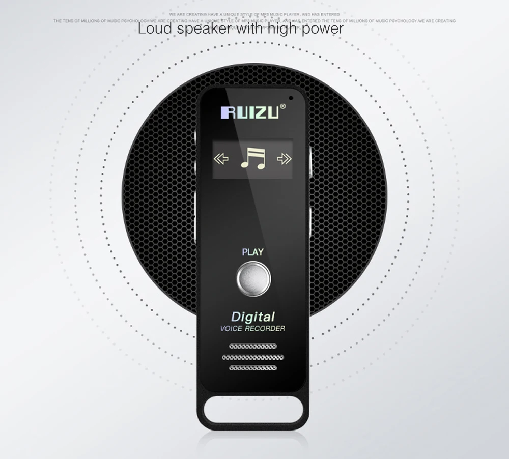 Новейший спортивный мини портативный MP3 плеер RUIZU X01 без потерь Скрытый цифровой аудио диктофон ручка 4 ГБ диктофон