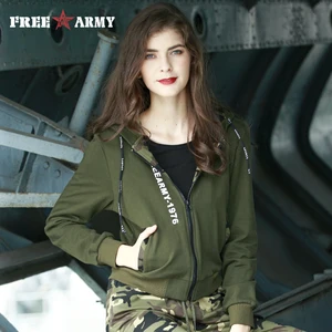 Женская хлопковая толстовка на молнии, с капюшоном