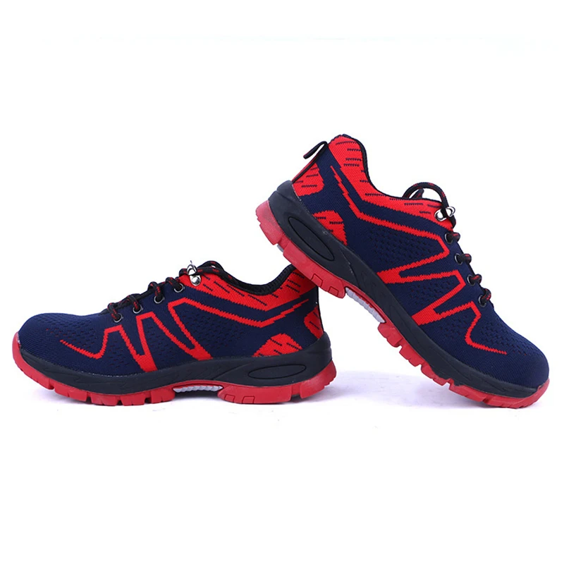 DAOKFPO Brand Men Breathable mesh Work Safety Boots Plus Size Men's Outdoor Steel Toe Puncture Proof Protective Man Shoes | Обувь