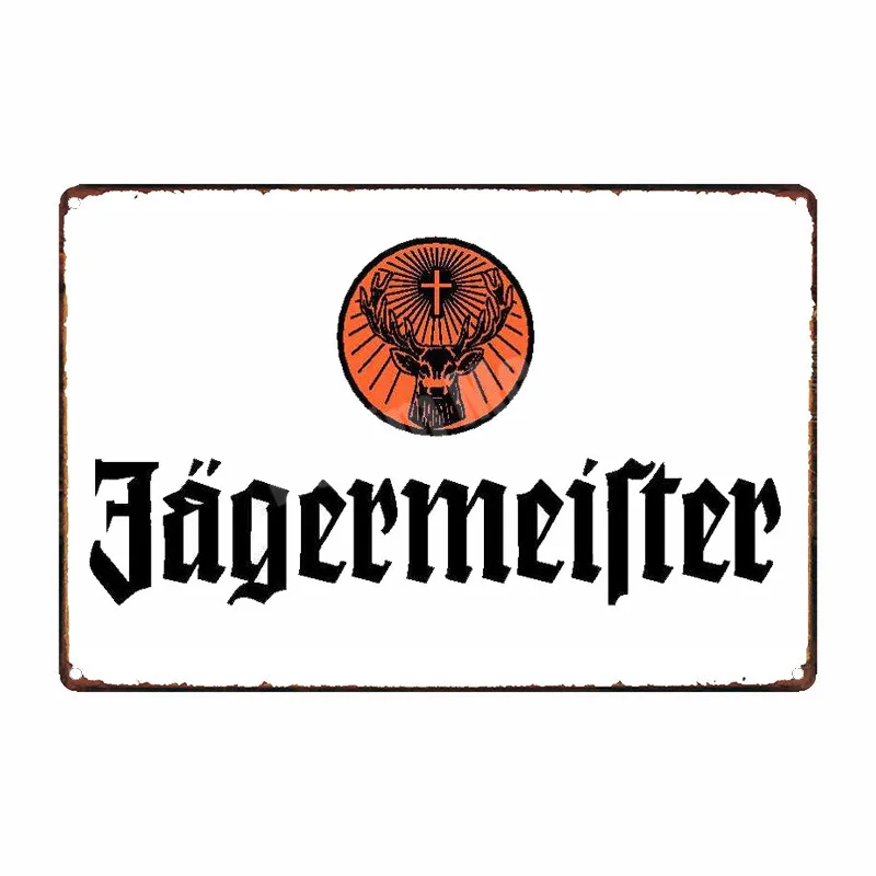 Jagermeister потертый шик, металлический плакат, украшение для паба, бара, голова оленя, настенная наклейка, ликер, металлическая настенная художественная жестяная вывеска, домашний декор, MN107