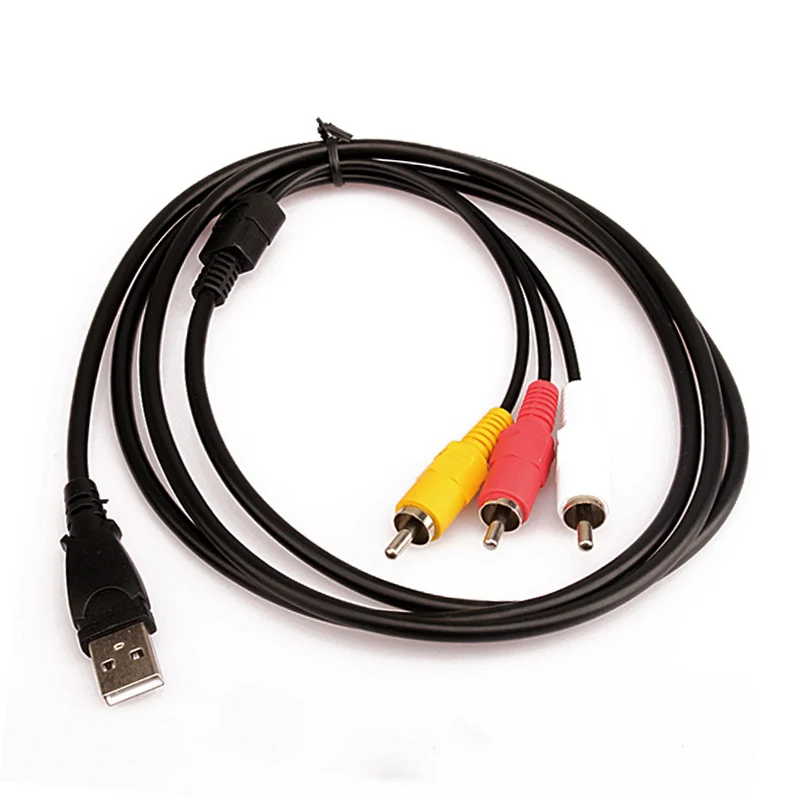 2019 горячий 1 5 м футов USB папа A до 3 RCA AV A/V ТВ адаптер кабель аудио для DOY|Кабели