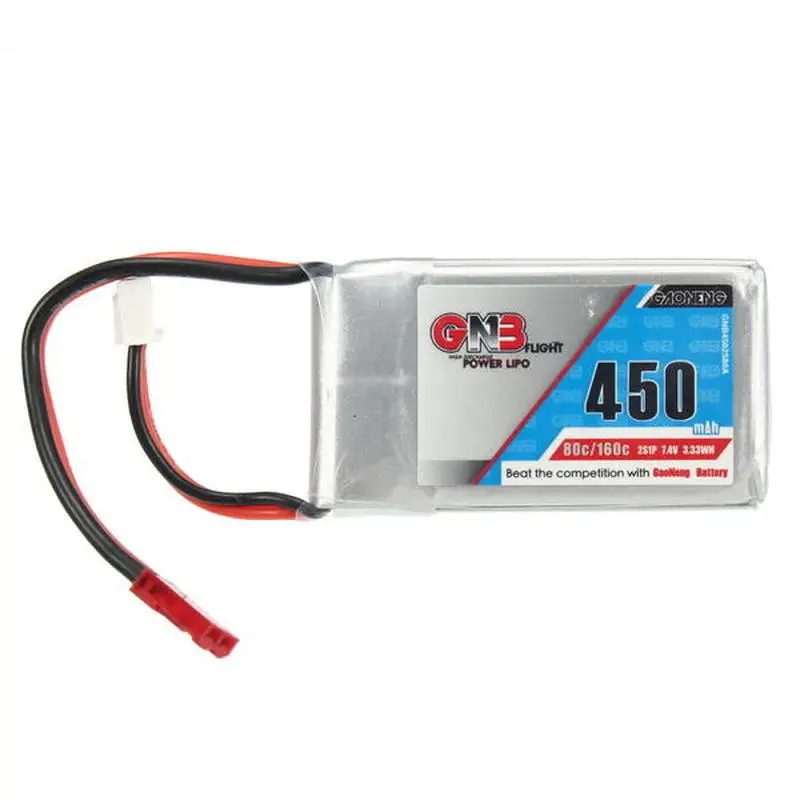 4 шт. Gaoneng GNB 7 в 450 мАч 2S 80/160C Lipo батарея JST XT60 XT30 Разъем для RC микро бесщеточный FPV Cine