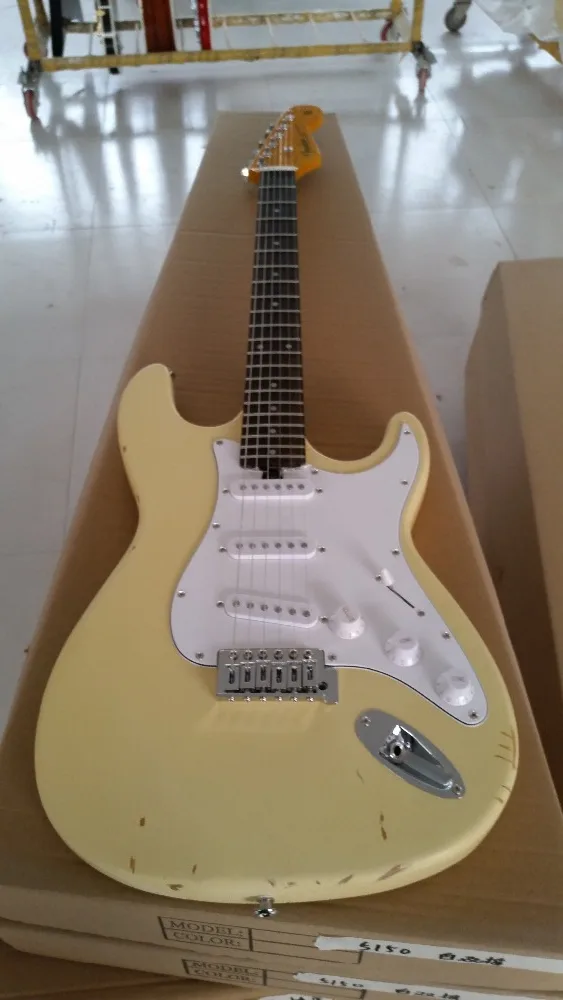 Электрогитара/желтый цвет ST электрогитара/Гитары Китай|st electric guitar|electric guitarguitars