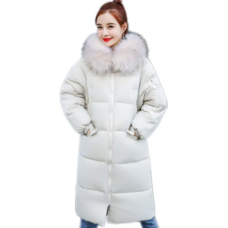 Зимняя женская верхняя одежда 2018 Новый утепленный средней длины женский пуховик