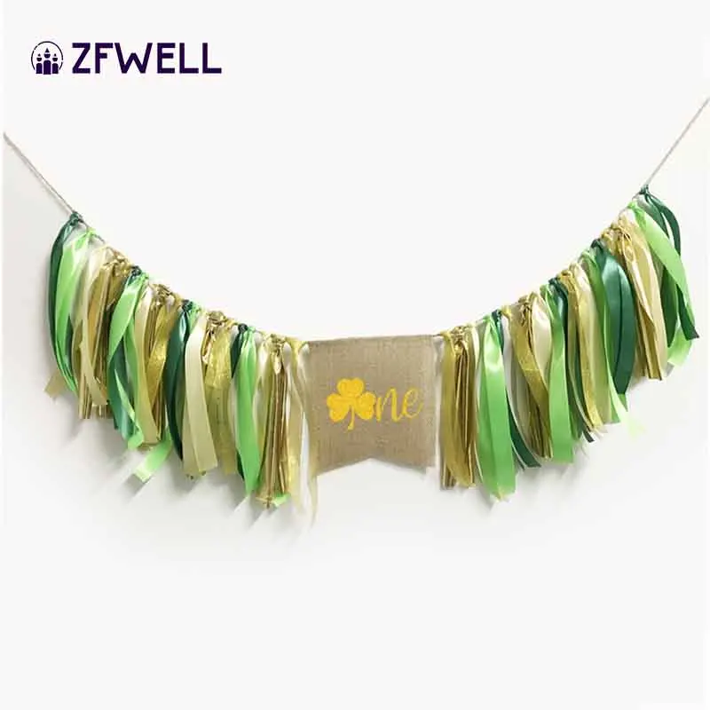 ZFWELL. Детские украшения для вечеринки льняные с цветами джутовые винтажные