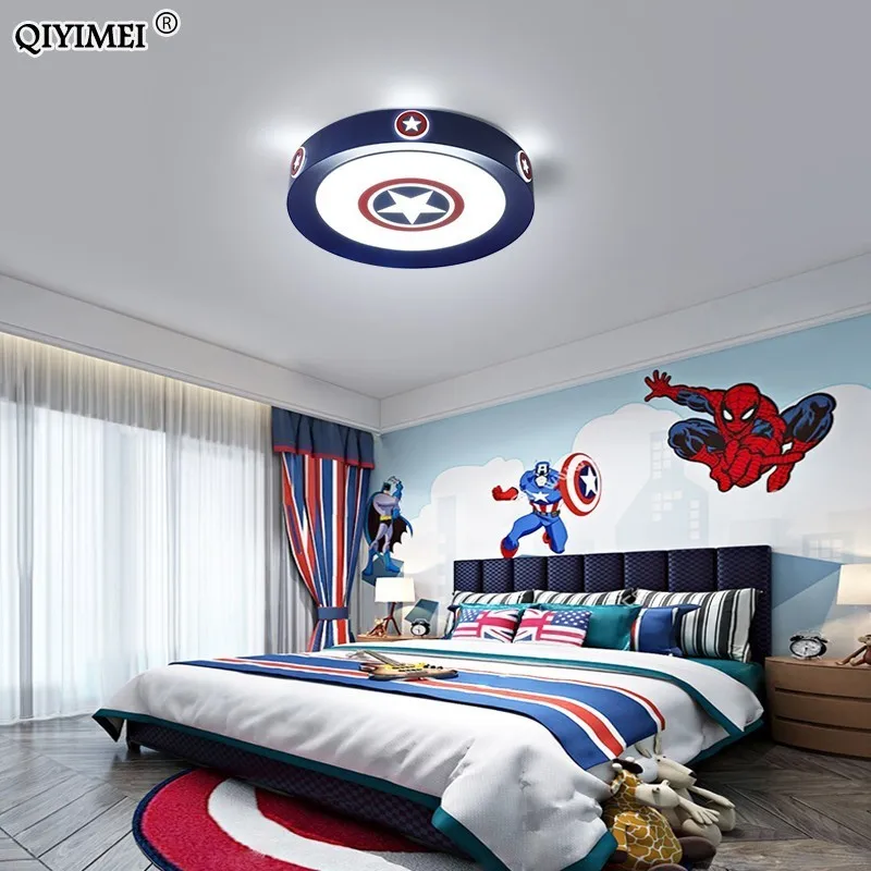 Cartoon Led Chandelier Lights Princess Boys Bedroom Dimmable Iron Lamp Fixture Modern Kid Children Girls' Room Lampadari Lustres