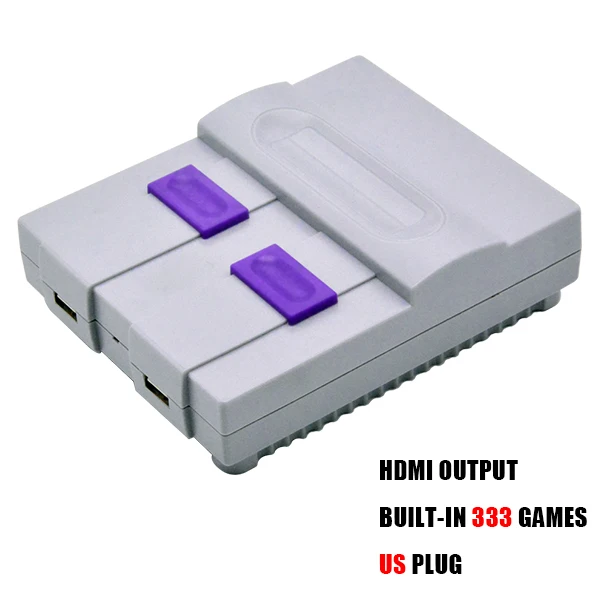 Новейшая Классическая Мини семейная ТВ HDMI330/AV500 Игра NES FC 16 бит видео игровая консоль поддержка дропшиппинг - Цвет: Серый