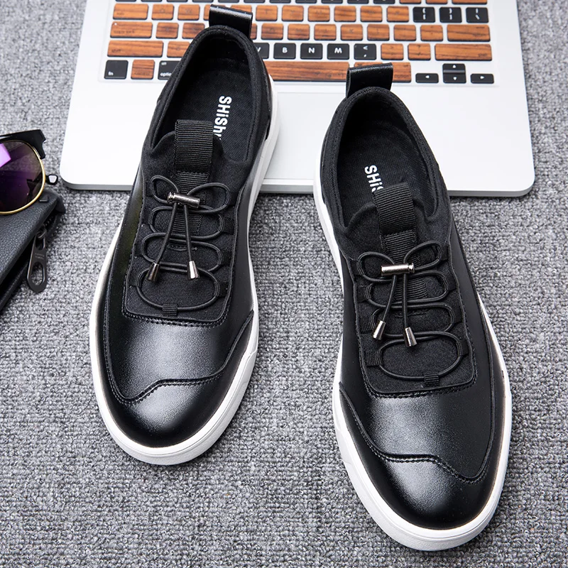 Мужчины Обувь Повседневная Удобная Зашнуровать Ботинок квартир Мужской Обуви
