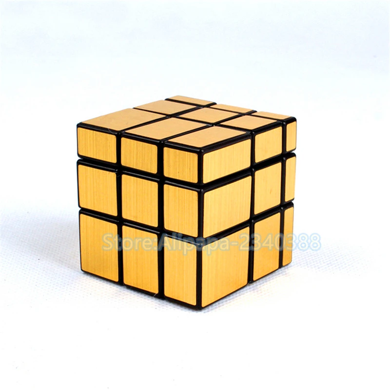 Лидер продаж 2 шт./лот серебряный и золотой зеркальный волшебный куб с