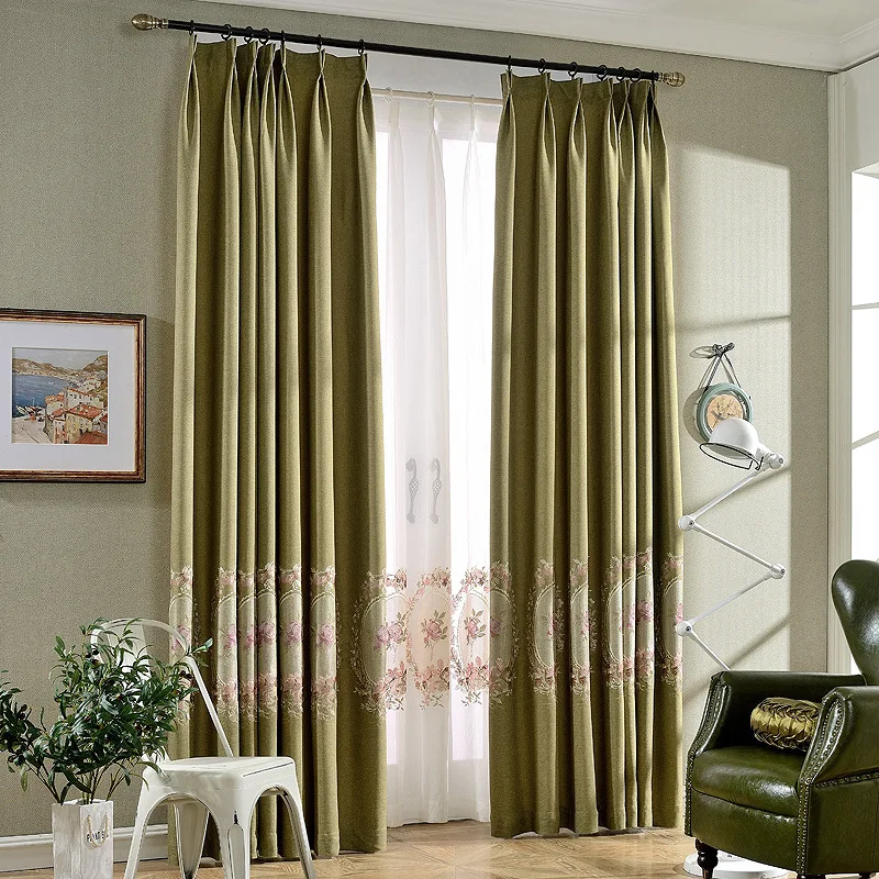 Занавеска льняная в европейском современном стиле зеркальная занавеска с