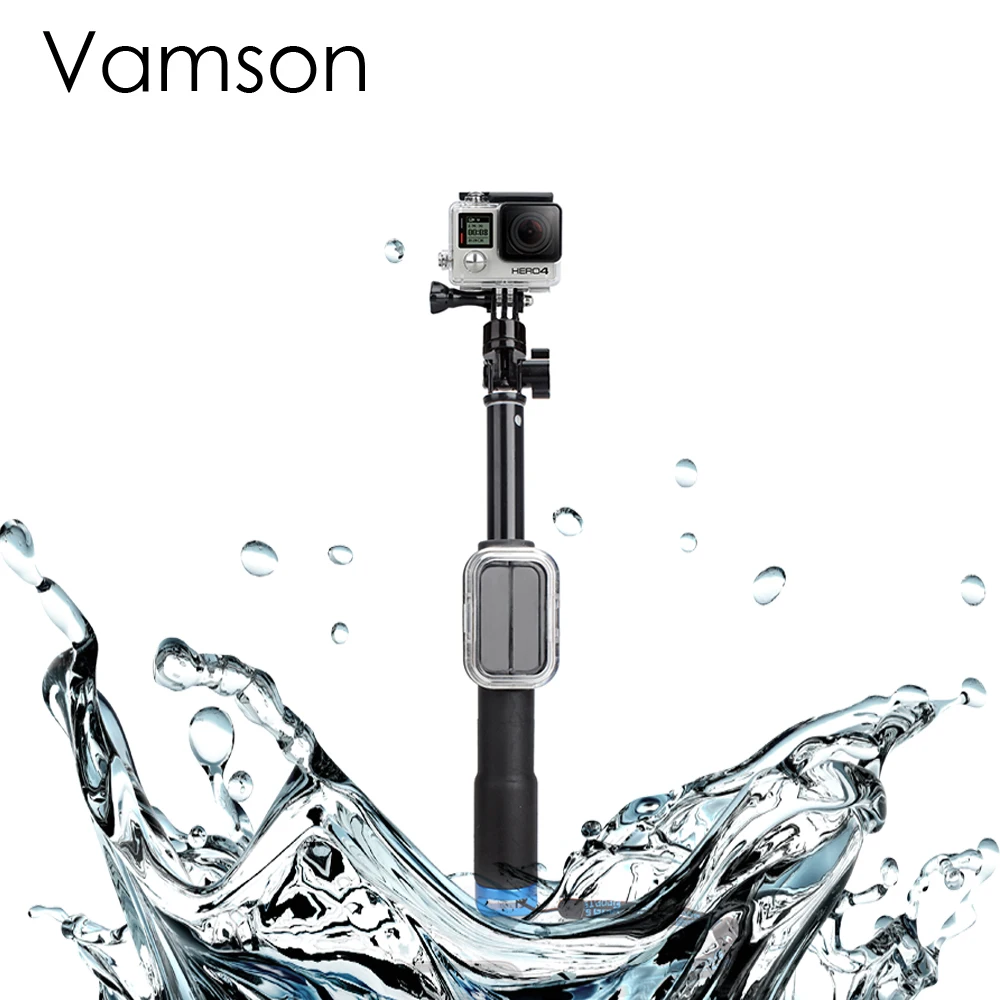 Vamson для Go Pro Аксессуары дистанционного серфинга полюс монопод Ручной палка Штатив для GoPro Hero 6 5 4 3+ для SJCAM для eken