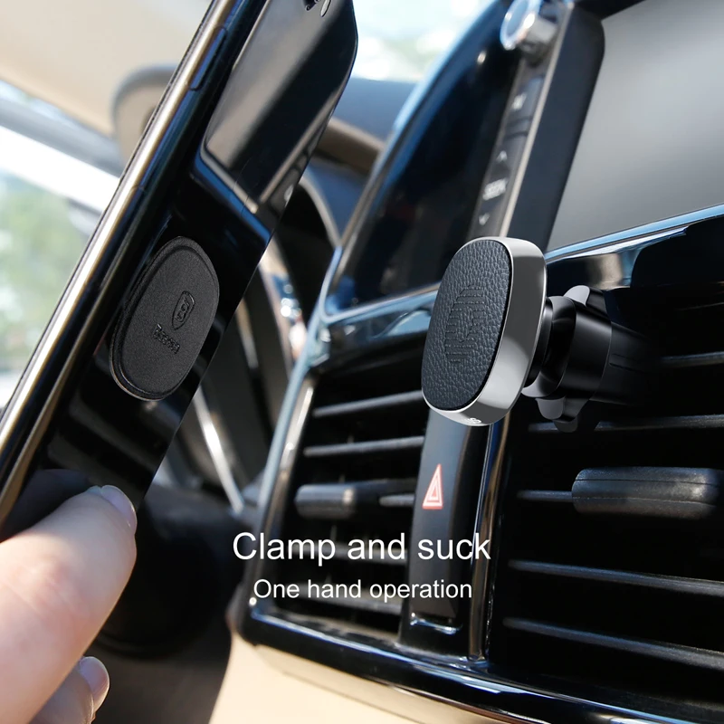 Автомобильный держатель для телефона Baseus Магнитная подставка смартфона iPhone X XS Max