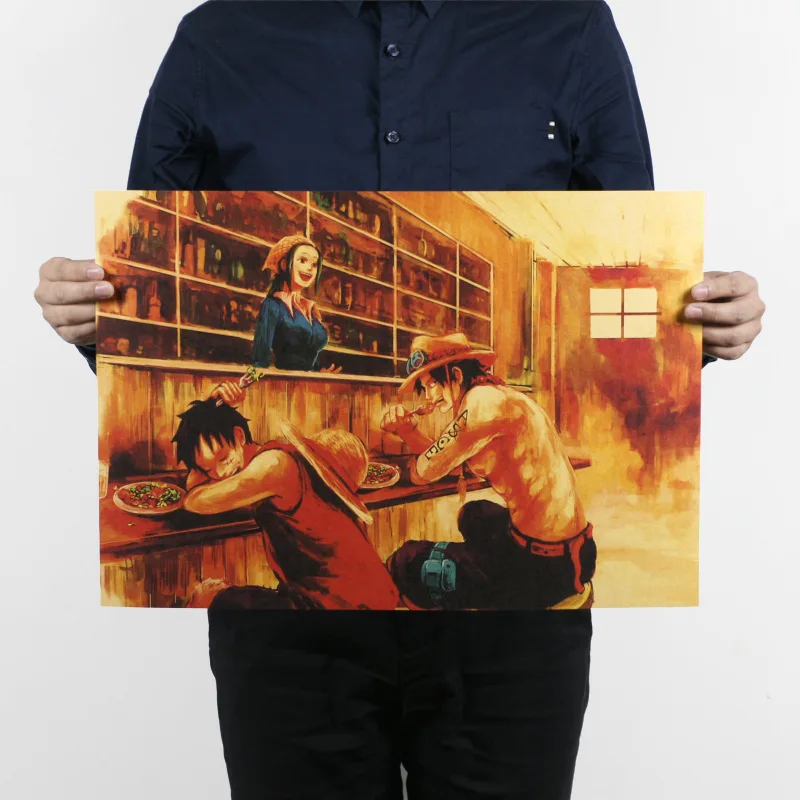 Цельный стиль J/Луффи Зоро чоппера и Ace с забавным мультяшным Аниме/крафт Бумага