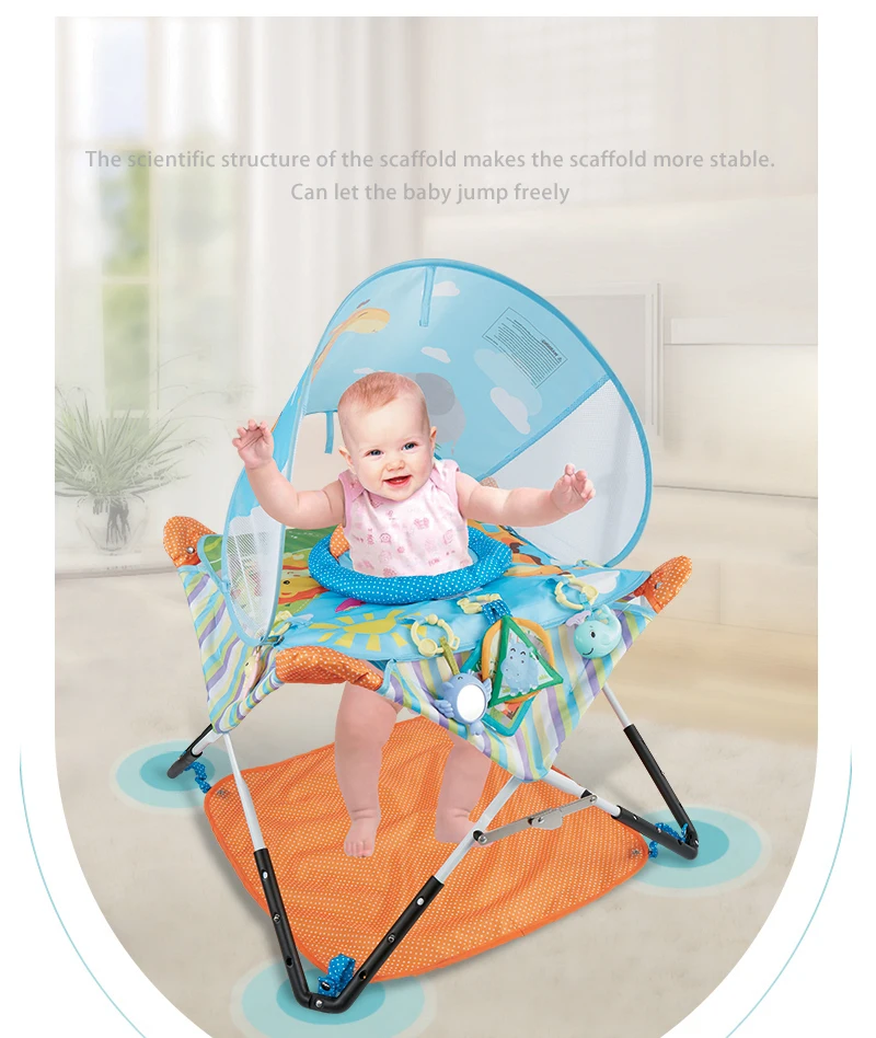 Детские ползунки, многофункциональные, jumperoo, детские ходунки, колыбель, тропический лес, детские качели с подпрыгивающим стулом
