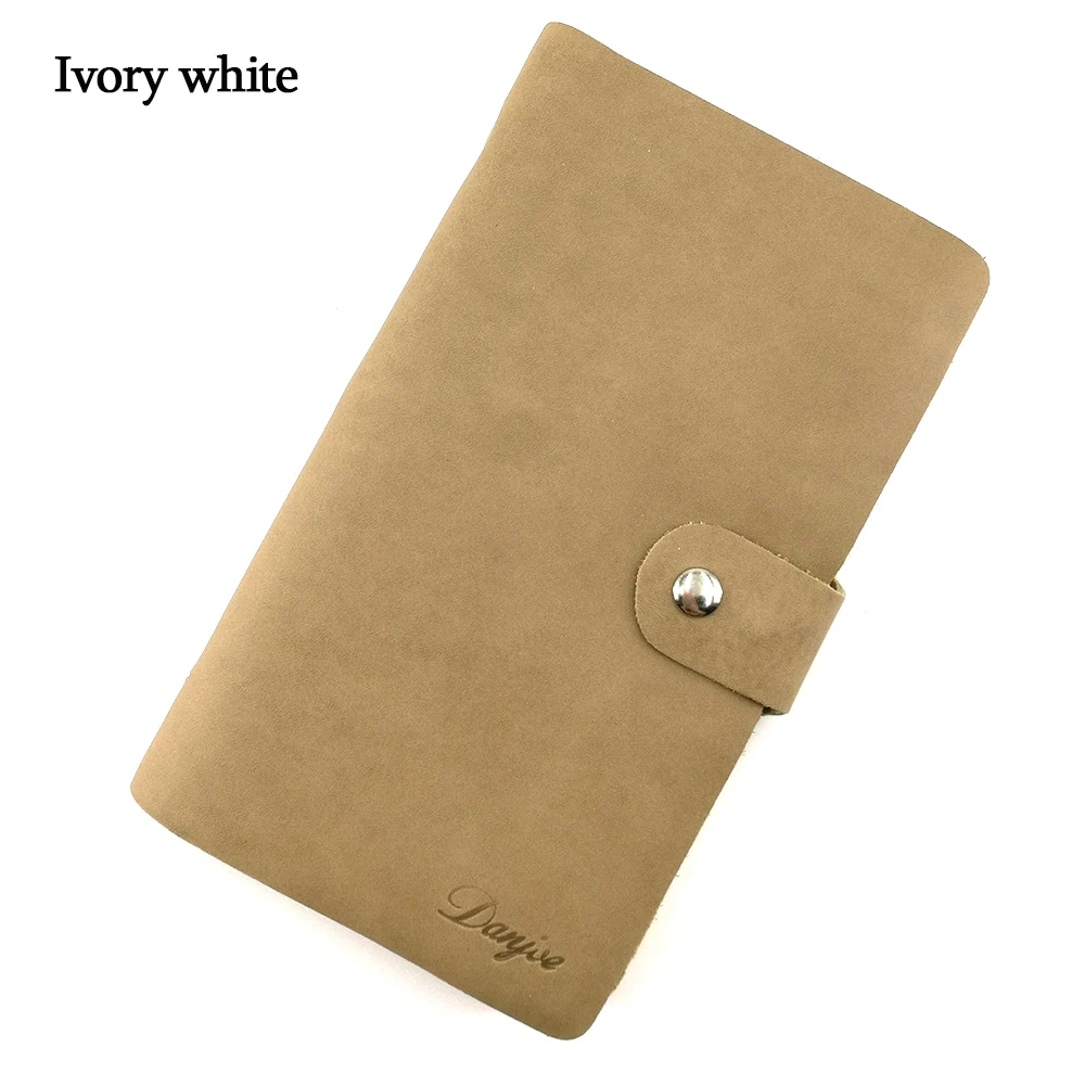 Ivory White DANJUE 90 отделений для кредитных карт держатель для карт из натуральной кожи ID Matt Cowskin Модный мягкий мужской/женский бизнес ID Чехол сумка - Цвет: Ivory White
