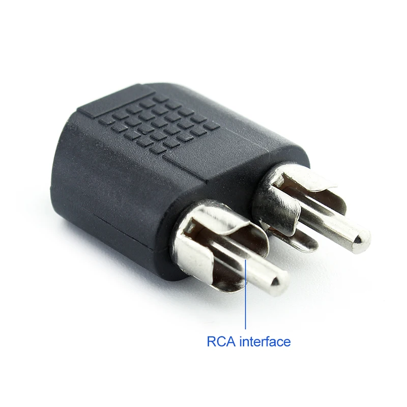 Вери 3.5 мм Aux женский для 2 RCA MALE аудио адаптер компьютера Динамик наушники стерео