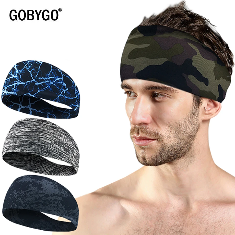 GOBYGO Lyca абсорбент Велоспорт Йога Спортивная Повязка от пота Для мужчин Sweatband для мужчин и женщин головные повязки для йоги головы Налобные повязки